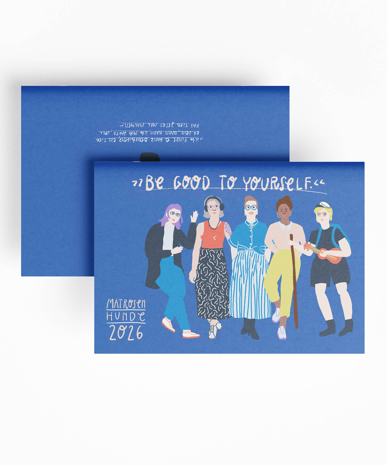 Matrosenhunde, kalender, jahreskalender, 2026, be good to yourself, Illustration, Frauen, Freundschaft