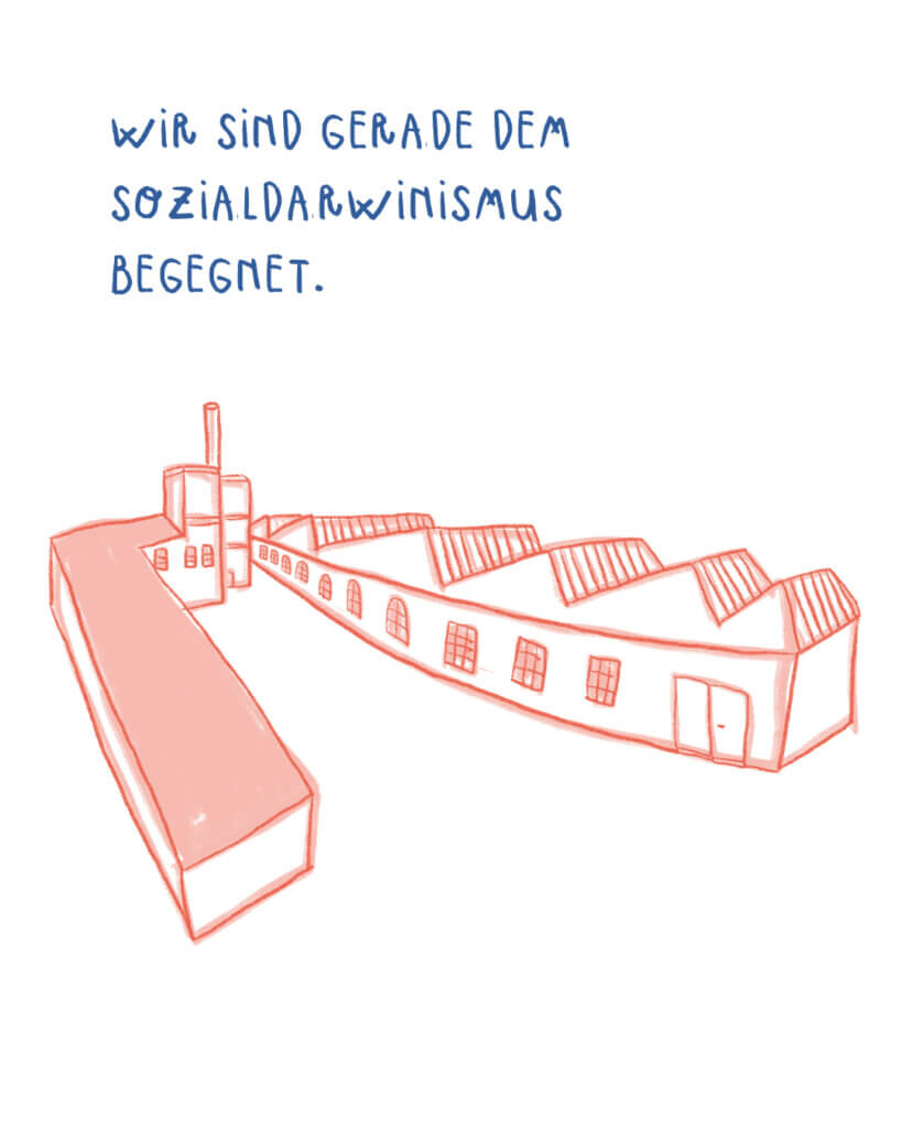 Wir sind gerade dem Sozialdarwinismus begegnet.