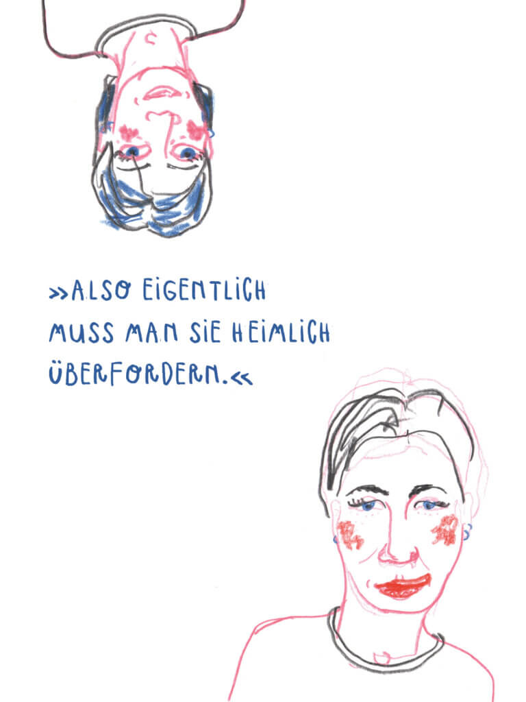 Matrosenhunde, Illustration, Wochenkalender, eigentlich, heimlich, überfordern, Portrait, Portraits, Zeichnung, Gesichter, Beziehung, Erziehung