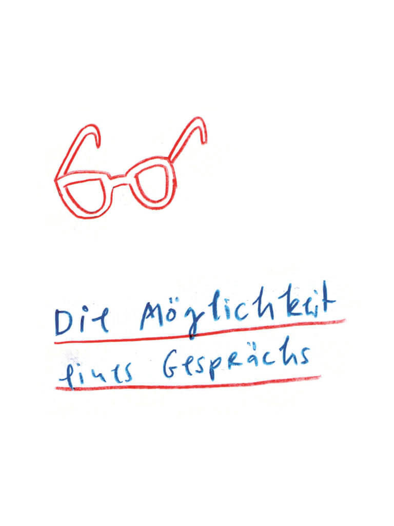 Die Möglichkeit eines Gesprächs, Matrosenhunde, Wochenkalender, Illustration, Gespräch, Möglichkeit, Brille, gemeinsam, Dialog, Austausch